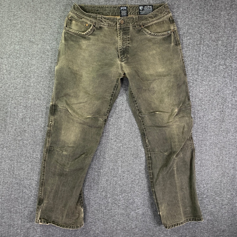 Kuhl Pants Men 34x29 Rydr Brown Utility Outdoor Hiking Patina Dye Ryder